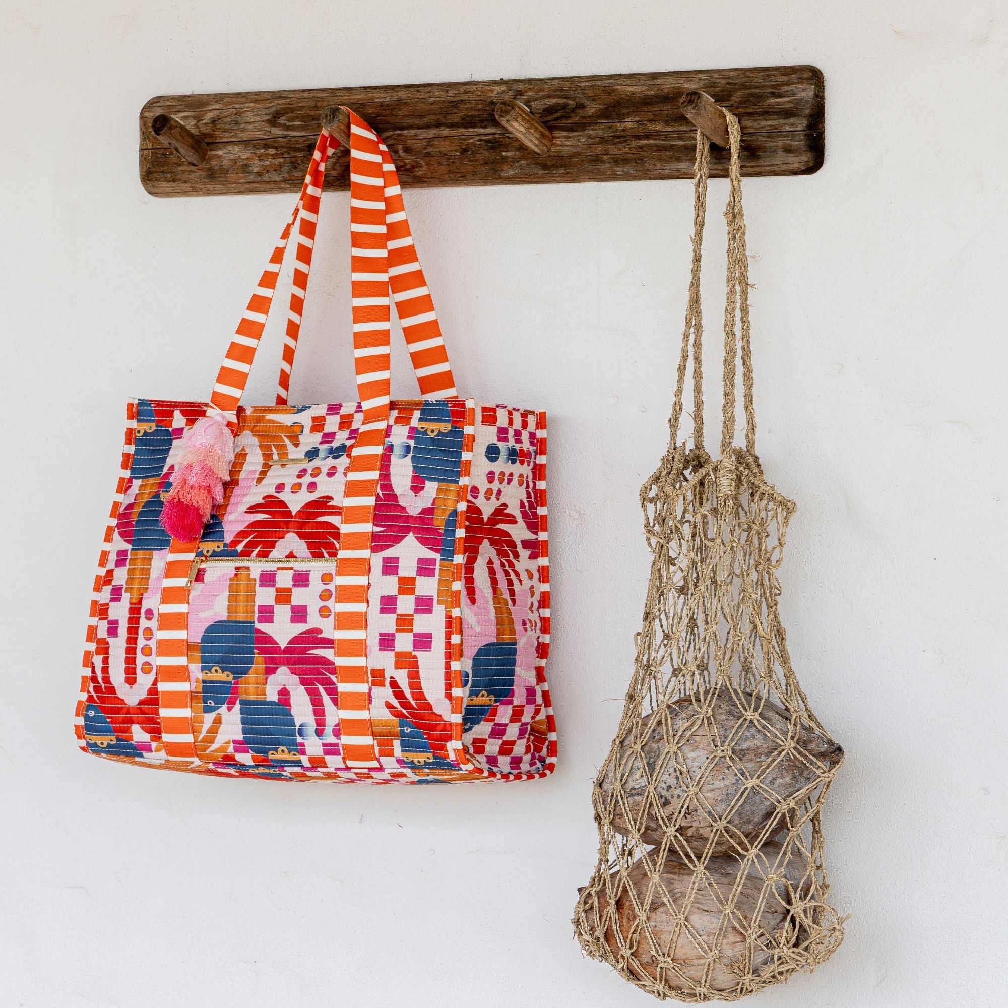 Striped Beach Bag-Bahamas