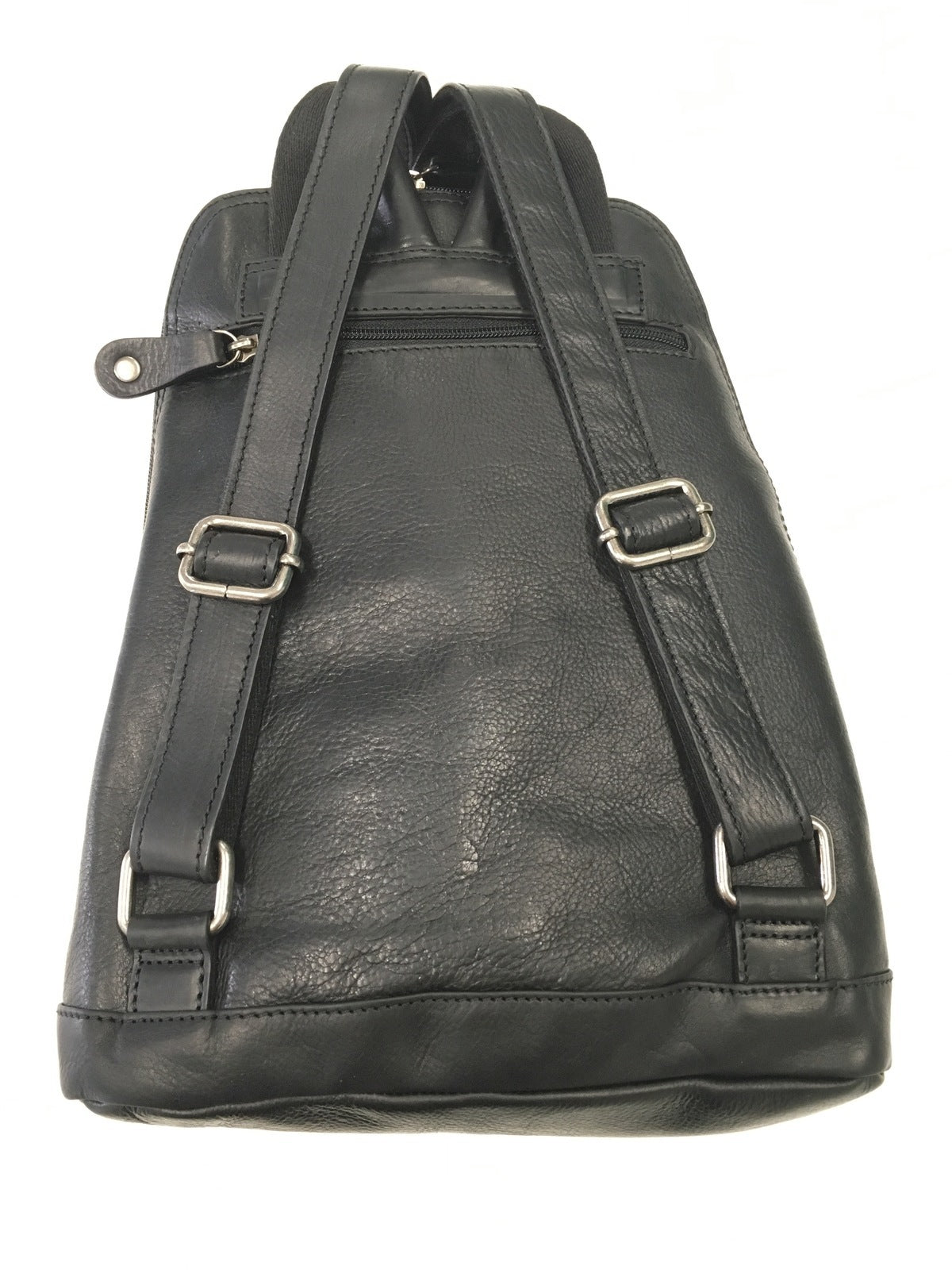NNEDSZ Milleni Genuine Italian Leather Soft Nappa Leather Backpack Travel Bag - Black